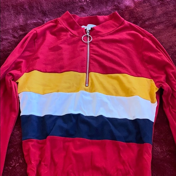 Red multi color dress - Picture 2 of 2